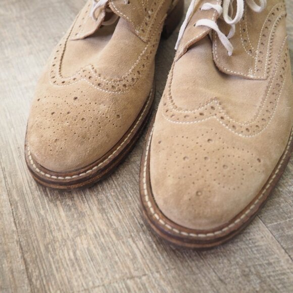 Johnston & Murphy Suede Wingtip Lace-up Derby sz 11 - Picture 4 of 8